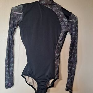 Body Wrappers Black and Purple Kids Bodysuit